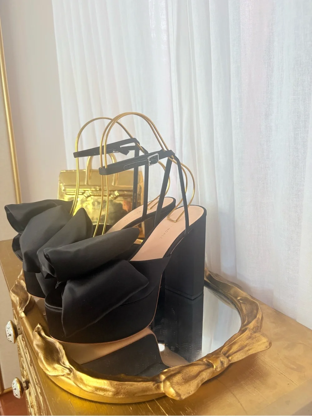 Loeffler Randall Kiki Bow Platforms 9.5 NIB